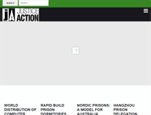 Tablet Screenshot of justiceaction.org.au